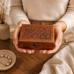 Personalized Wood Rosary Box: Catholic Baptism, First Communion & Confirmation Gift for Goddaughter