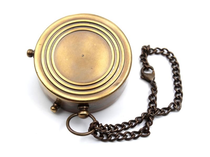 Engraved Brass Pocket Calendar Compass | Vintage Nautical Maritime Instrument Replica | Antique Finish Compass for Camping, Travelling, Home Décor, Collectible Gift for Kids & Family