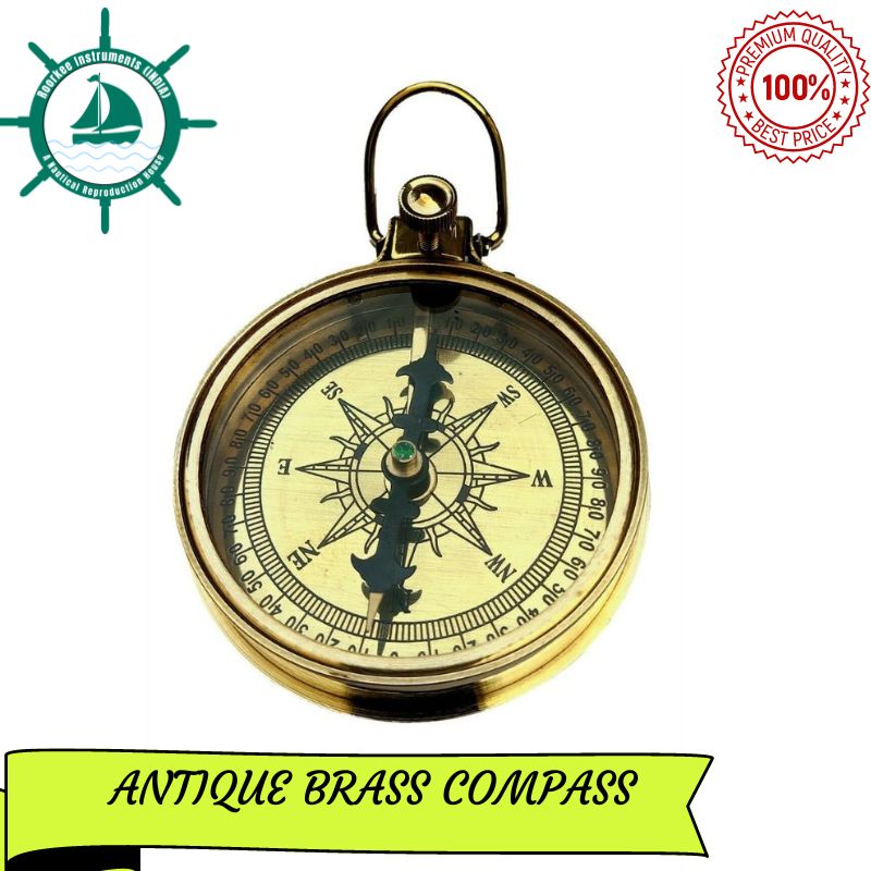 Brass Compass 3&#039;&#039; Nautical Maritime Antique Vintage Style Directional Compass