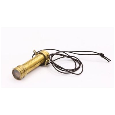 Handmade Brass Mini Kaleidoscope – Pocket Optical Toy with Colorful Beads – Collectible Vintage Gift for Kids, Art Lovers & Home Décor Enthusiasts