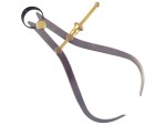 RII 3-Piece Toolmaker’s “Yankee” Divider & Caliper Set – Rapid Adjust Spring Nut Dividers, Inside ID & Outside OD Calipers, 0-6.5" / 165 mm Range, Brass Fulcrum, Fine Adjustment, Flat Leg – Models C7-6 C8-6 C9-6