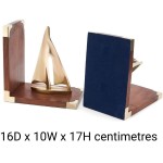 Nautical Feluca Boat Mast Bookend | Book Holders | Nautical Gifts | Home Decor | Sailor's Inspired Maritime Collectible | Book Shelves & Racks | Office & Desk Storage Supplies