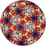 Handmade Brass Teleidoscope/Kaleidoscope Pendant Necklace with Etched Mandala Pattern, Pocket Scope Locket with Leather Cord