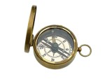 Vintage Brass Pocket Compass by W. Ottway & Co Ltd – Ealing 1915 London Maritime Nautical Compass with Leather Case | Antique Collectible Gift for Sailors, Explorers & Home Décor