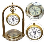 Handmade Brass Queen Victoria London Desk clock 