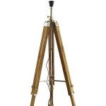 Classic Wood Tripod Floor Lamp Home Decor Lamp with Shade and Bulb