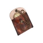 HAPPINESS, Quote Antique Nautical Vintage Directional Magnetic Compass Necklace With Leather Case
