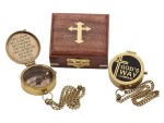 God’s Way Compass – Solid Brass Engraved Compass with Psalm 32:8 Scripture | Christian Gift for Boys & Girls | Baptism, First Communion, Confirmation, Catholic Gift for Men | Faith Keepsake Compass