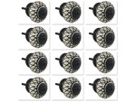 Black Lines Pattern Ceramic Drawer Knobs – Set of 12 Decorative Cabinet Pulls for Dresser, Wardrobe, Cupboard & Doors