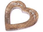 Heart Shaped Wooden Curtain Tiebacks (Set of 2) – Rustic Handmade Drapery Holdbacks for Curtains – Vintage Home Decorative Hooks for Living Room, Bedroom & Office Décor