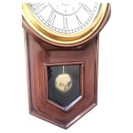 Brass Ring Roman Number Antique Pendulum Wall Clock Wood (brown, 20 inch height, 9 inch dial)