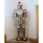 Medieval Knight Wearable Suit of Armor Crusader Combat Full Body Armor AR28
