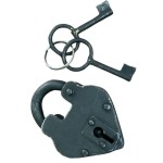 RIIZXY08C Handmade Paan Small Black Iron Lock