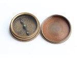I Carry Your Heart with Me by E.E. Cummings – Solid Brass Engraved Compass with Leather Case, Romantic Gift for Anniversary, Wedding, Valentine’s Day