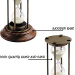 30 Minute Hourglass, 18th C. Industrial Design, Bronzed and Honey Distressed Bronze Finish