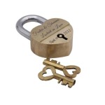 handmade 3.5 inches heart shape iron lock