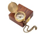 For I Know the Plans I Have for You” Jeremiah 29:11 | Solid Brass Engraved Compass with Wooden Box | Baptism, First Communion & Confirmation Gift for Boys, Girls & Men | Inspirational Christian Compass Gift