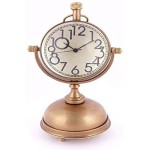 Attractive Desk Clock Brass Table Clock Vintage Table Clock