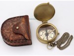 May Your Faith Always Guide You Engraved Brass Compass with Leather Box | Christian Gift for Men, Boys, Baptism, Confirmation, First Communion, Religious Inspirational Gift