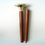 Collectible Solid Brass Ship Designer Handle With Golden Finish Walking Stick Wooden Cane