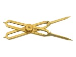 Brass Proportional Scale Divider – 6” Full Brass Drawing Tool for Artists, Designers & Architects – Precision Scale Measuring Instrument for Sketching, Drafting & Geometry