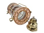 Antique Copper Hanging Maritime Ship Lantern Kerosene Oil Lamp Leeds Burton Nautical Camping Ship Lantern Brass Oil Lamp