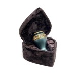 Green Classic Leaf Band Keepsake Urn Small container for Funeral Ashes