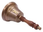 Personalized Cancer Survivor’s Bell – Engravable Solid Brass Hand Bell with Loud Clear Sound, Keepsake Healing Gift for Teacher, Boss, Family & Friends (Antique Brass Finish)