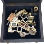 Brass Sextant Large Brass Navigation Instrument Sextant Navigation Marine Sextant in Hardwood Gift Box