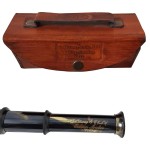 Antique Rare Brass Telescope Spyglass Scope Replica Antique 17 inch Large Vintage Telescope W. ottway with Leather Case