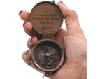 So You Can Always Find Your Way Back Home Compass | Engraved Brass Compass with Leather Case | Romantic Gifts for Him Her | Anniversary Gift for Husband | Personalized Keepsake for Men