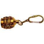 Brass LANTERN Key Chain- Collectible Marine Nautical Key Ring