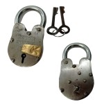 5 inch Old Smith Silver Iron Lock