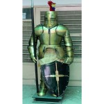 Medieval Knight Wearable Suit of Armor Crusader Combat Full Body Armor AC01