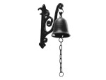 Vintage Cast Iron Dinner Bell | Rustic Entry Door Bell for Home & Farm | Outdoor Hanging Wall Bell for Porch, Garden, Front Gate & Indoor Decoration | Antique Farmhouse Style Doorbell