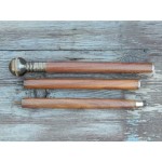 Antiqued Brass Compass Walking Stick- Hidden Solid Brass Working Compass Handle