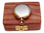 Handmade Brass Push Button Pocket Compass – Vintage Directional Compass for Men, Birthday Gift, Baptism Gift, Wedding Gift, Best Man Gift, Valentine’s Day Gift, Adventure Keepsake
