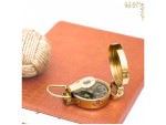 Marine Finish Polished Brass Military Compass | Vintage Nautical Navigation Device | Handmade Maritime Compass for Collectors, Decor & Gifts