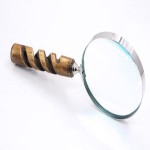 Magnifying Glass with Resin Handle, 10x Handheld Magnifying Glass Lens, Antique Magnifier, Reading, Inspection, Coin Stamp Inspection, Astrologer, Low Sight Elderly Collectible Décor Gift 4
