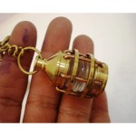Brass LANTERN Key Chain- Collectible Marine Nautical Key Ring