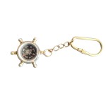  Brass Key chain Wheel Compass Item no 28