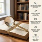 3 inch Full Brass Magnifying Glasss