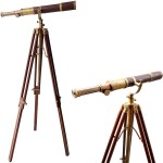 Royal Vintage Moon Arc Telescope Antique Handmade Tripod Telescopes Handicraft Nautical Article