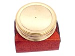 Handmade Brass Compass Engraved with Robert Frost Poem “The Road Not Taken” | Vintage Marine Compass with Leather Case | Inspirational Gift for Graduation, Son, Husband, Father