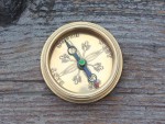 Life Is a Journey Dad Compass – Handcrafted Solid Brass Engraved Compass with Leather Case – Inspirational Father Gift, Thank You Dad Keepsake, Vintage Compass Gift for Father’s Day or Birthday