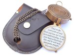 Trust in The Lord with All Your Heart Engraved Brass Compass – Proverbs 3:5-6 | Religious Confirmation Gift | Missionary & Baptism Keepsake | Inspirational Christian Gift for Men, Women, Son, Daughter