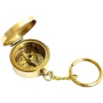 Brass Nautical Keychain Marine Compass Keychain Pocket Compass Magnetic Compass Keychain Nautical Keychain
