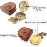 Moral Compass/Scout Compass/Forgiveness, Responsibility, Integrity, Compassion ,Personalized Compass with Leather Case