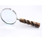 Magnifying Glass with Resin Handle, 10x Handheld Magnifying Glass Lens, Antique Magnifier, Reading, Inspection, Coin Stamp Inspection, Astrologer, Low Sight Elderly Collectible Décor Gift 4