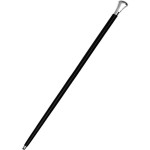 Wooden Black Decorative Walking Cane with a Nickel Plated Brass Knob Handle - Fashion Statement/Gifts for Men, Women, Grandpa, Grandma